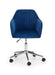 Orvyn Blue Velvet Office Chair with Chrome Base – Swivel - Luminex FurnitureOffice ChairKAH001