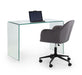 Orvyn Velvet Swivel Office Chair - Grey/Black - Luminex FurnitureOffice ChairKAH002