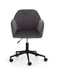 Orvyn Velvet Swivel Office Chair - Grey/Black - Luminex FurnitureOffice ChairKAH002