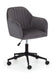 Orvyn Velvet Swivel Office Chair - Grey/Black - Luminex FurnitureOffice ChairKAH002