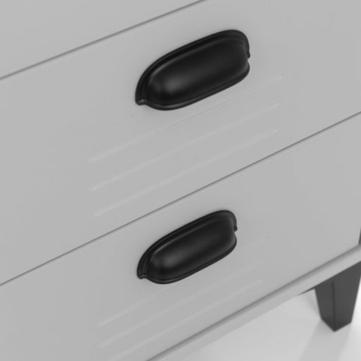 Otto 6 Drawer Wide Chest in Metal Effect Grey - Luminex FurnitureChest of drawersLAK003
