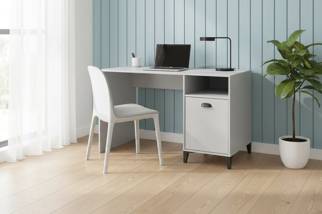 Otto Desk – Industrial Locker Style in Grey & Black - Luminex FurnitureDeskLAK005