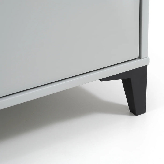 Otto Desk – Industrial Locker Style in Grey & Black - Luminex FurnitureDeskLAK005