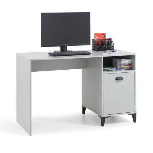 Otto Desk – Industrial Locker Style in Grey & Black - Luminex FurnitureDeskLAK005