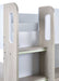 Oxley High Sleeper Bed with Desk & Storage – Pale Wood & White - Luminex FurnitureHigh SleepersOCE001