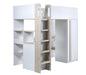 Oxley High Sleeper Bed with Desk & Storage – Pale Wood & White - Luminex FurnitureHigh SleepersOCE001