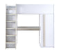 Oxley High Sleeper Bed with Desk & Storage – Pale Wood & White - Luminex FurnitureHigh SleepersOCE001