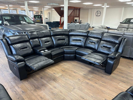 Palazzo Black Large Corner Recliner Sofa – 5 Seater - Luminex FurnitureSofaspoppy_recliner_sofa_black_large_corner