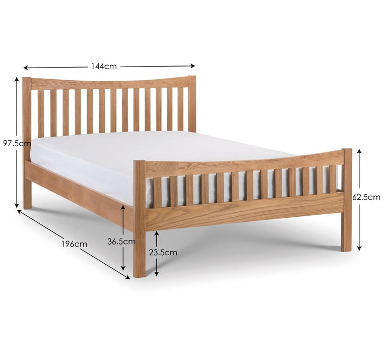 Pamplona Solid Oak Bedstead - Luminex FurnitureWooden BedsBER201