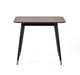 Panna Square Dining Table - Walnut & Black - Luminex FurnitureDining TableFIN002