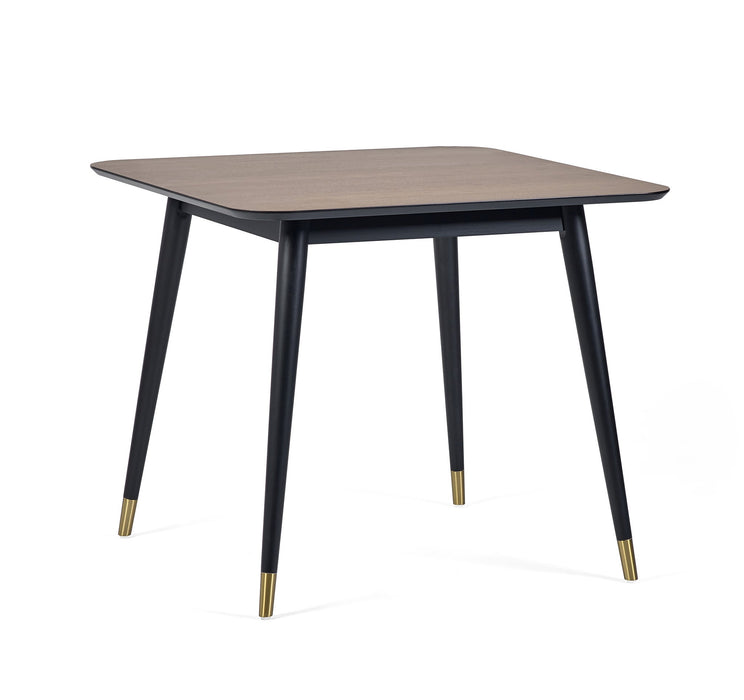 Panna Square Dining Table - Walnut & Black - Luminex FurnitureDining TableFIN002
