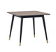 Panna Square Dining Table - Walnut & Black - Luminex FurnitureDining TableFIN002
