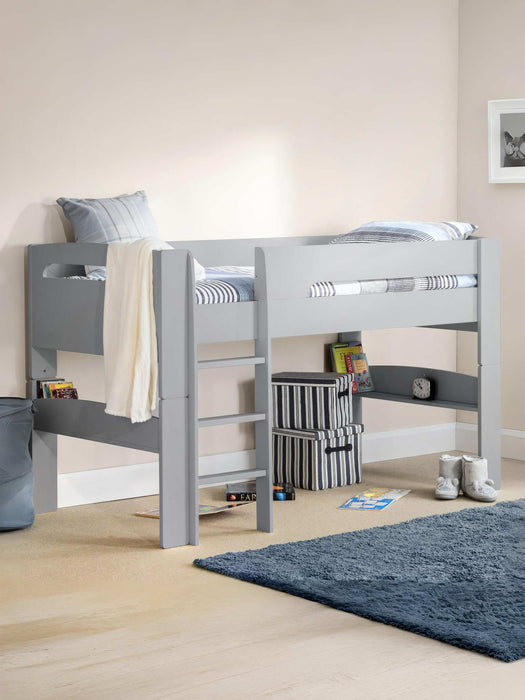 Pemberton Mid Sleeper Bed – Dove Grey - Luminex FurnitureMid SleepersPLU101
