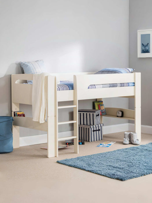 Pemberton Mid Sleeper Bed – Stone White - Luminex FurnitureMid SleepersPLU001