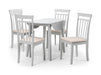Penelope Grey Dropleaf Table and 4 Grey Penelope Chairs - Luminex FurnitureDining SetCOA104