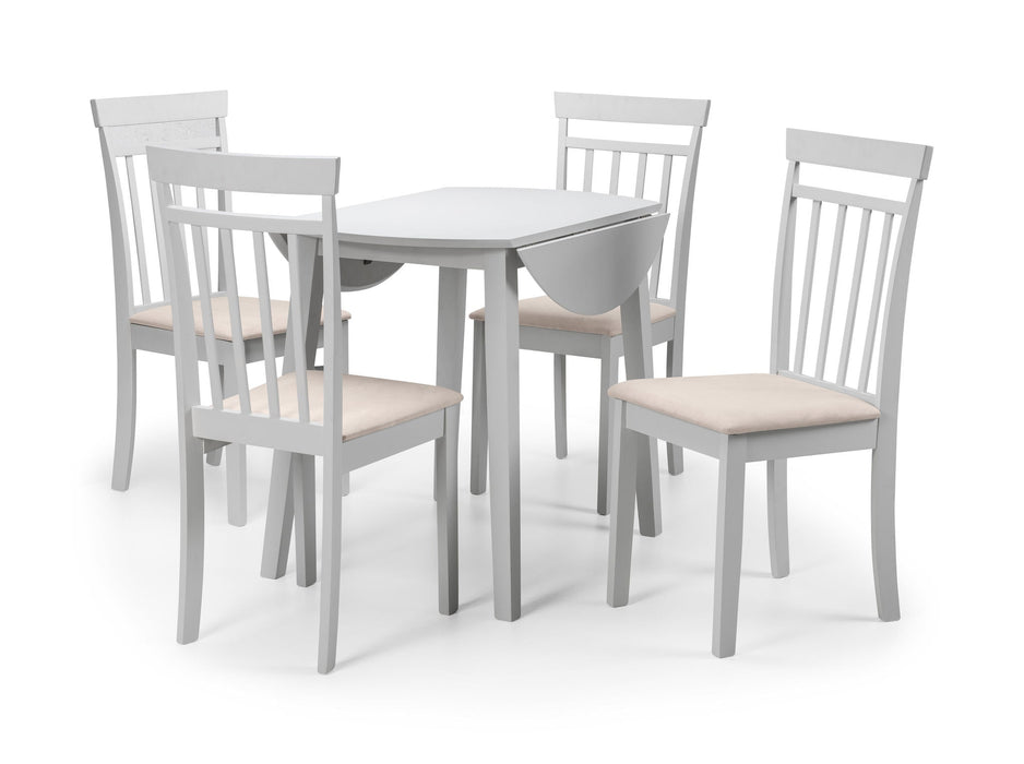 Penelope Grey Dropleaf Table and 4 Grey Penelope Chairs - Luminex FurnitureDining SetCOA104