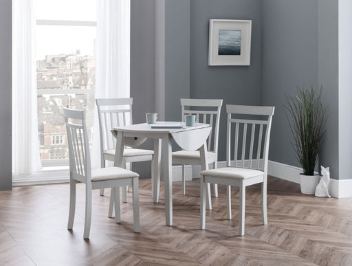 Penelope Grey Dropleaf Table and 4 Grey Penelope Chairs - Luminex FurnitureDining SetCOA104