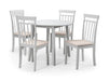 Penelope Grey Dropleaf Table and 4 Grey Penelope Chairs - Luminex FurnitureDining SetCOA104