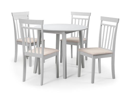 Penelope Grey Dropleaf Table and 4 Grey Penelope Chairs - Luminex FurnitureDining SetCOA104