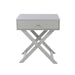 Petite Grey Bedside Table X Leg 1 Drawer - LuminexFurnitureBedside TableBSG810