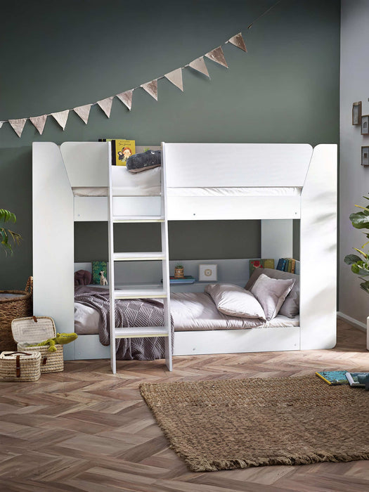 Polar Star Bunk Bed – All White Kids’ Bunk - Luminex FurnitureBunk BedPAR201