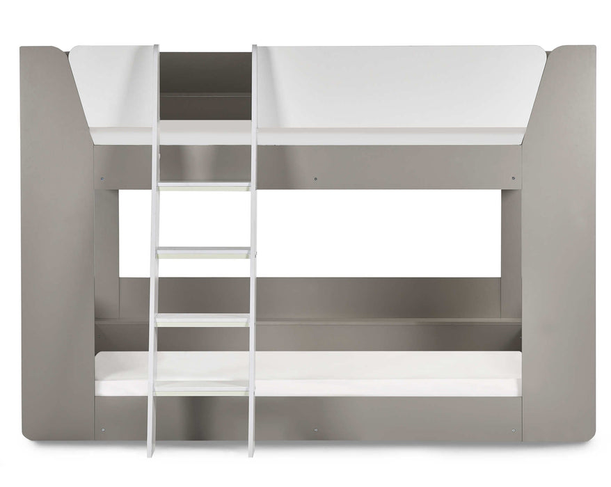 Polar Star Bunk Bed – Taupe & White Kids’ Bunk - Luminex FurnitureBunk BedPAR202