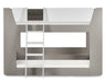 Polar Star Bunk Bed – Taupe & White Kids’ Bunk - Luminex FurnitureBunk BedPAR202