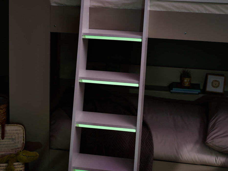Polar Star Bunk Bed – Taupe & White Kids’ Bunk - Luminex FurnitureBunk BedPAR202