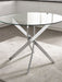 Portia Round Glass Dining Table - Luminex FurnitureDining TableAND101