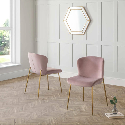 Prague Velvet Dining Chairs – Set of 2 - Luminex FurnitureChairsHAR803