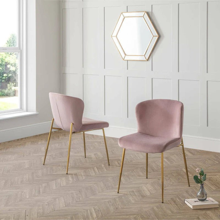 Prague Velvet Dining Chairs – Set of 2 - Luminex FurnitureChairsHAR803