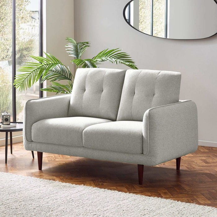 Ravelle 2 Seater Sofa – Light Grey - Luminex FurnitureSofasREM002