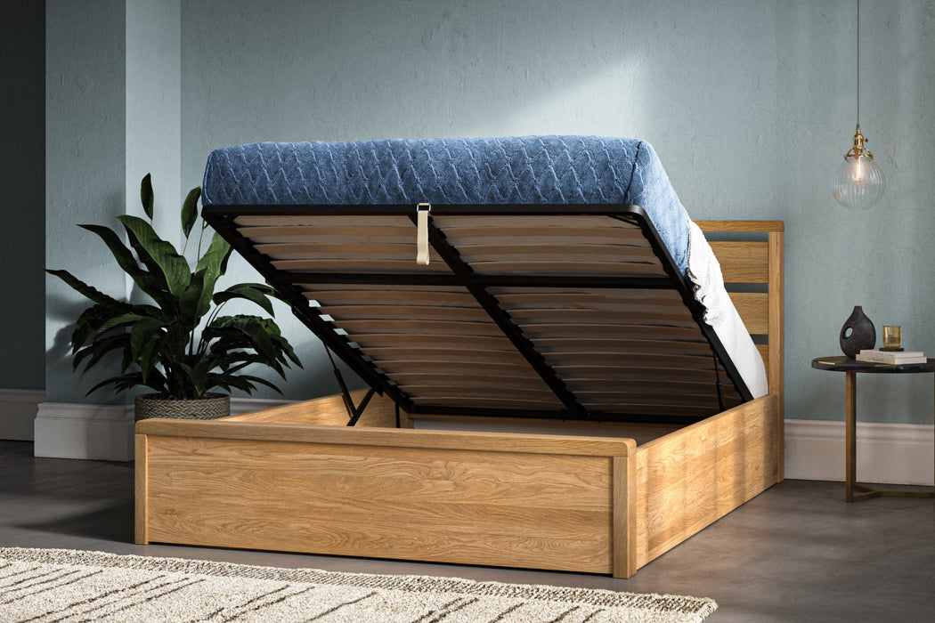 Redwood Solid Oak Ottoman Bed - Luminex FurnitureBedMEOA46