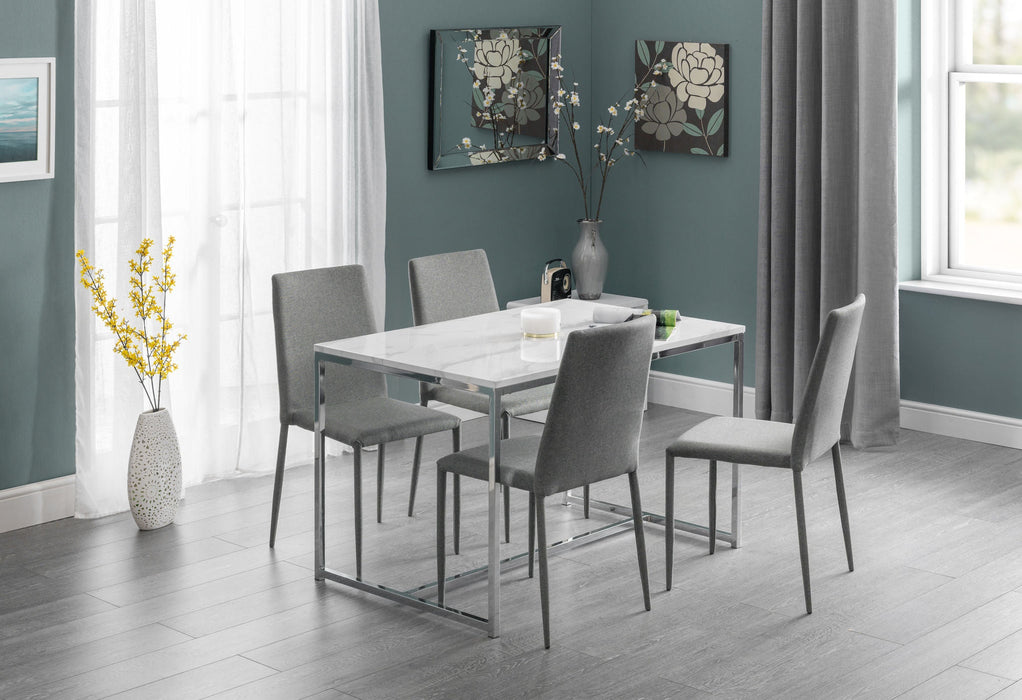 Renata Chrome Dining Table - Luminex FurnitureDining TableSCA103