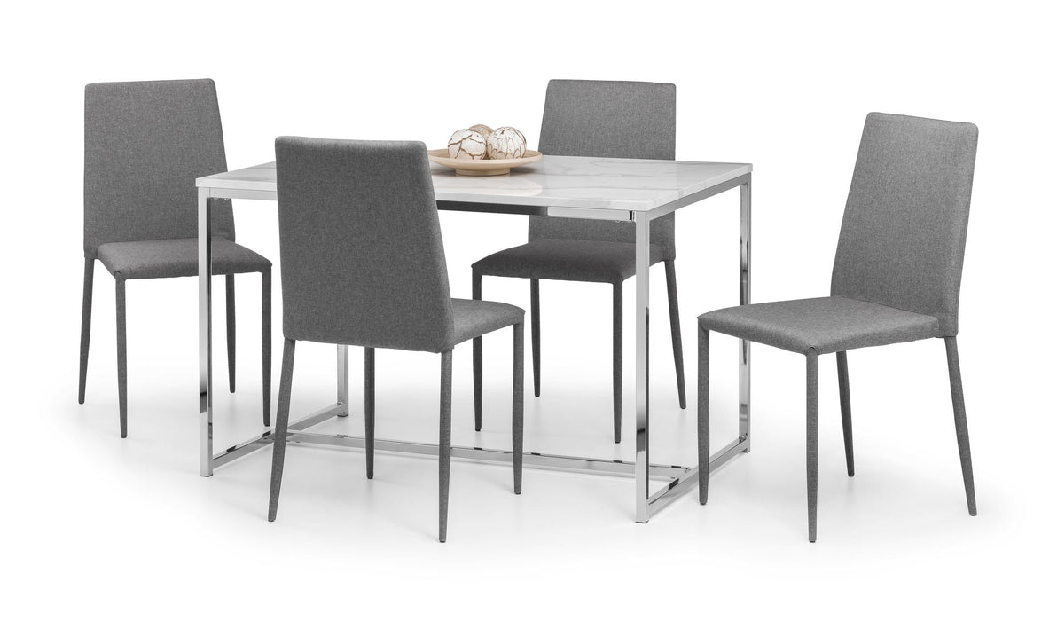 Renata Chrome Dining Table - Luminex FurnitureDining TableSCA103