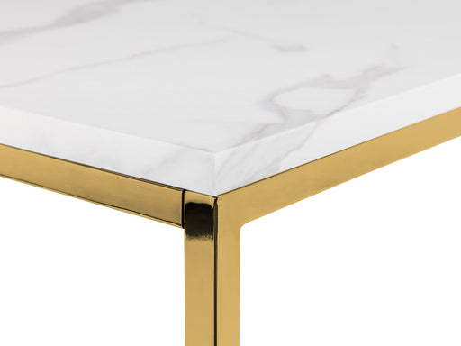 Renata Lamp Table – Marble Effect & Gold Frame - Luminex FurnitureLamp TableSCA502