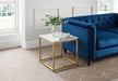 Renata Lamp Table – Marble Effect & Gold Frame - Luminex FurnitureLamp TableSCA502
