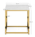 Renata Lamp Table – Marble Effect & Gold Frame - Luminex FurnitureLamp TableSCA502