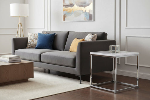 Renata White Marble Top Lamp Table - Luminex FurnitureLamp TableSCA102