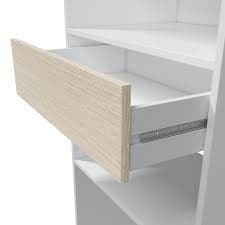 Renova Oak & White Open Door Wardrobe - Luminex FurnitureWardrobe3083