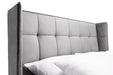 Riviera Bed - Light Grey - Luminex FurnitureFabric BedsGAT001