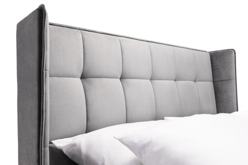 Riviera Bed - Light Grey - Luminex FurnitureFabric BedsGAT001