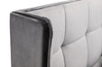 Riviera Bed - Light Grey - Luminex FurnitureFabric BedsGAT001