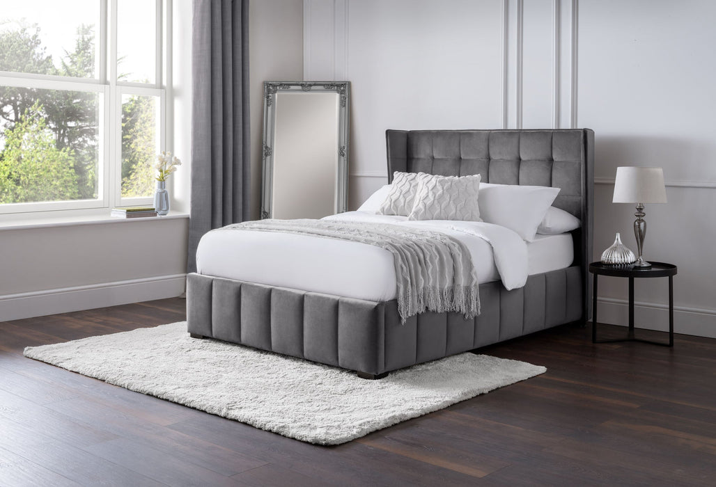 Riviera Bed - Light Grey - Luminex FurnitureFabric BedsGAT001