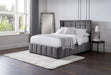Riviera Bed - Light Grey - Luminex FurnitureFabric BedsGAT001