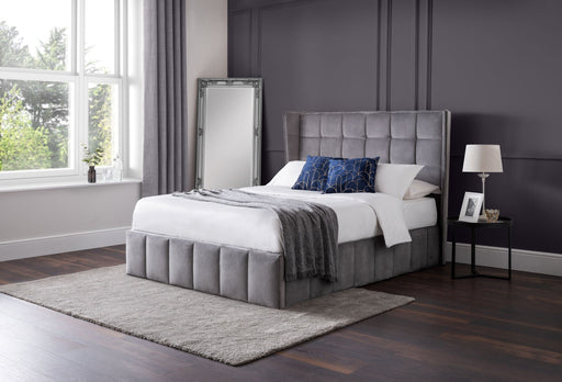 Riviera Ottoman Storage Bed - Light Grey - Luminex FurnitureFabric BedsGAT051