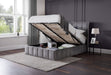 Riviera Ottoman Storage Bed - Light Grey - Luminex FurnitureFabric BedsGAT051