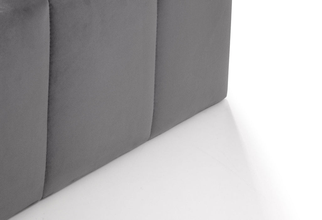 Riviera Ottoman Storage Bed - Light Grey - Luminex FurnitureFabric BedsGAT051