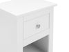 Rocco 1 Drawer Bedside in Surf White - Luminex FurnitureBedside TableRAD001