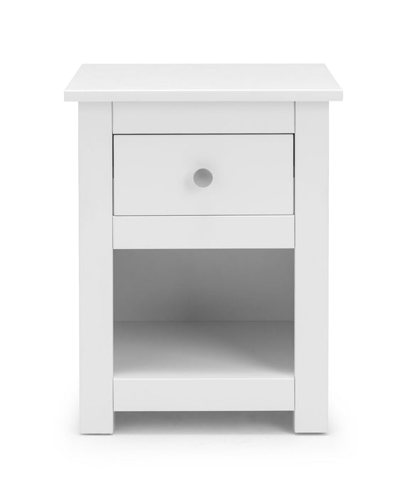 Rocco 1 Drawer Bedside in Surf White - Luminex FurnitureBedside TableRAD001